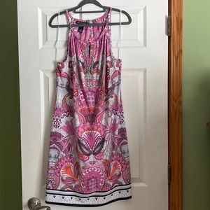 Pink floral dress size petite XL